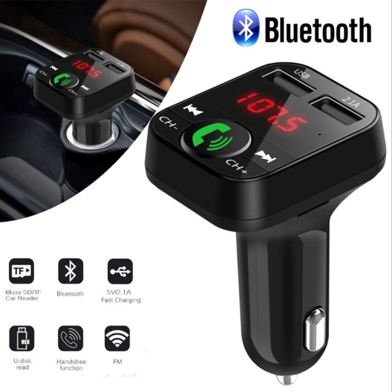 B2 Auto MP3 Bluetooth Speler Handsfree Talk Fm Card Adapter Usb Bluetooth Autolader B2 Bluetooth Car Charger