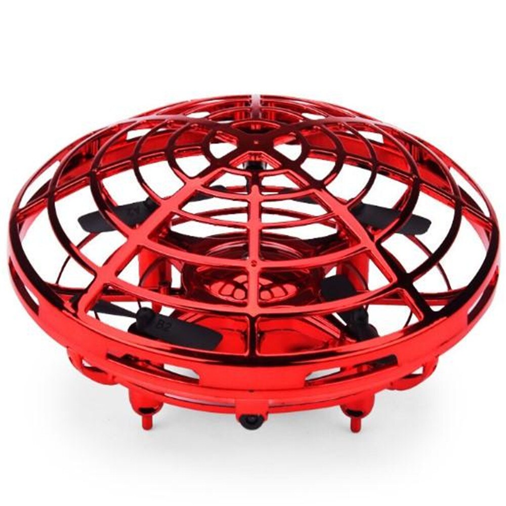 Anti-colisión Vliegende Helikopter magia OVNI de mano Bal Vliegtuigen detección Mini Inductie Drone niños Elektrische Elektronische Sp: Red