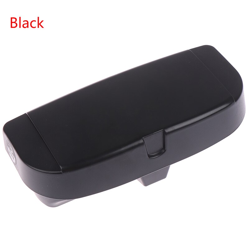 Bil universel solbrille holder tilbehør briller etui holder multifunktionel brille etui boks holder til briller: Sort