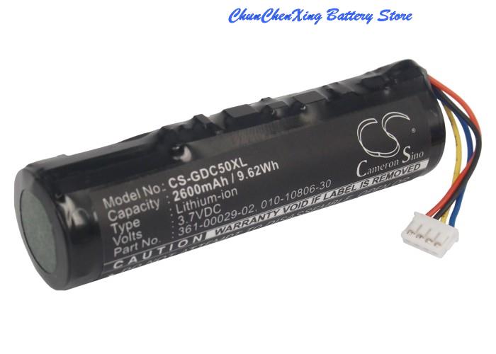 Cameron Sino 2600mAhBattery 361-00029-02 voor Garmin Alpha 100, DC50, GAA002, GAA003, GAA004, T5, TT10, TT15,