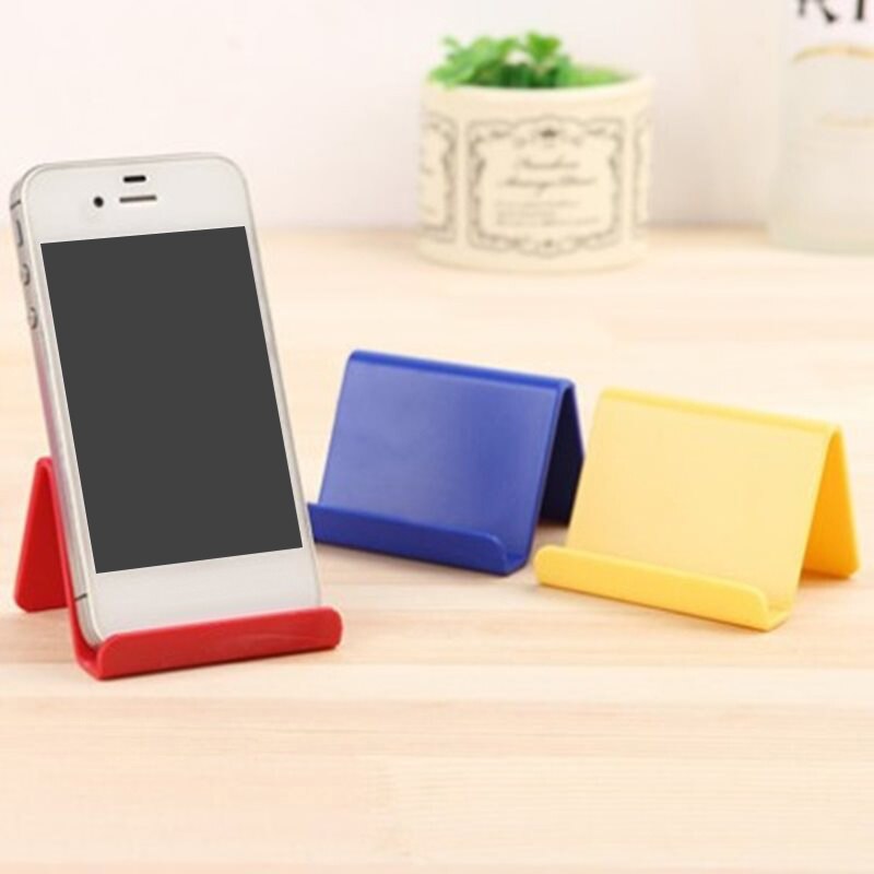 Universal- Mini Tragbare Clever Telefon Tisch Schreibtisch Montieren Stand Telefon Halfter Kunststoff Halterung Für Telefon Tabletten Faul Halterung