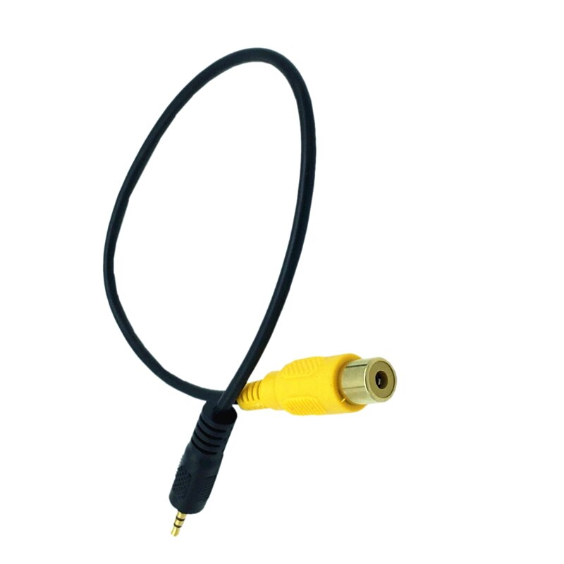 RCA to 2.5mm AV-IN Cable Car Rear View Camera TO GPS 2.5mm 0.: Default Title