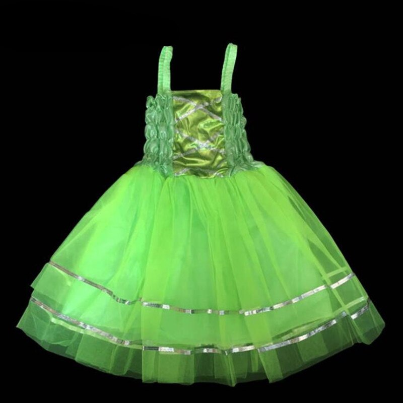 Niñas mariposa ala diadema varitas vestido niños Hada princesa actuación Cosplay disfraz Decoración Para vestido de Halloween: dress green