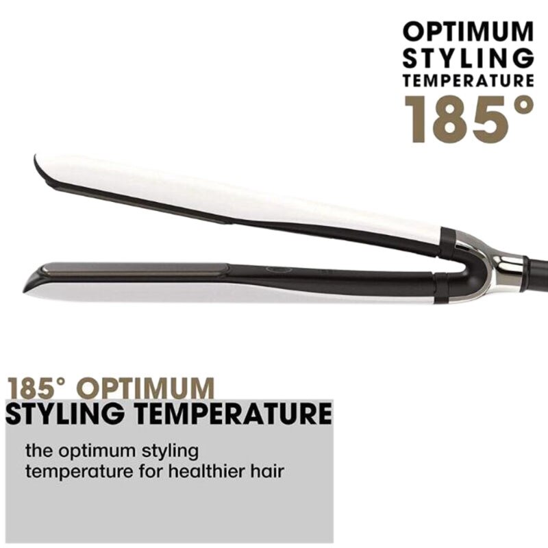 1 Inch Hair Straighteners Hair Styler Flat Iron Hair Dryer Styler Styling Tool White US Plug