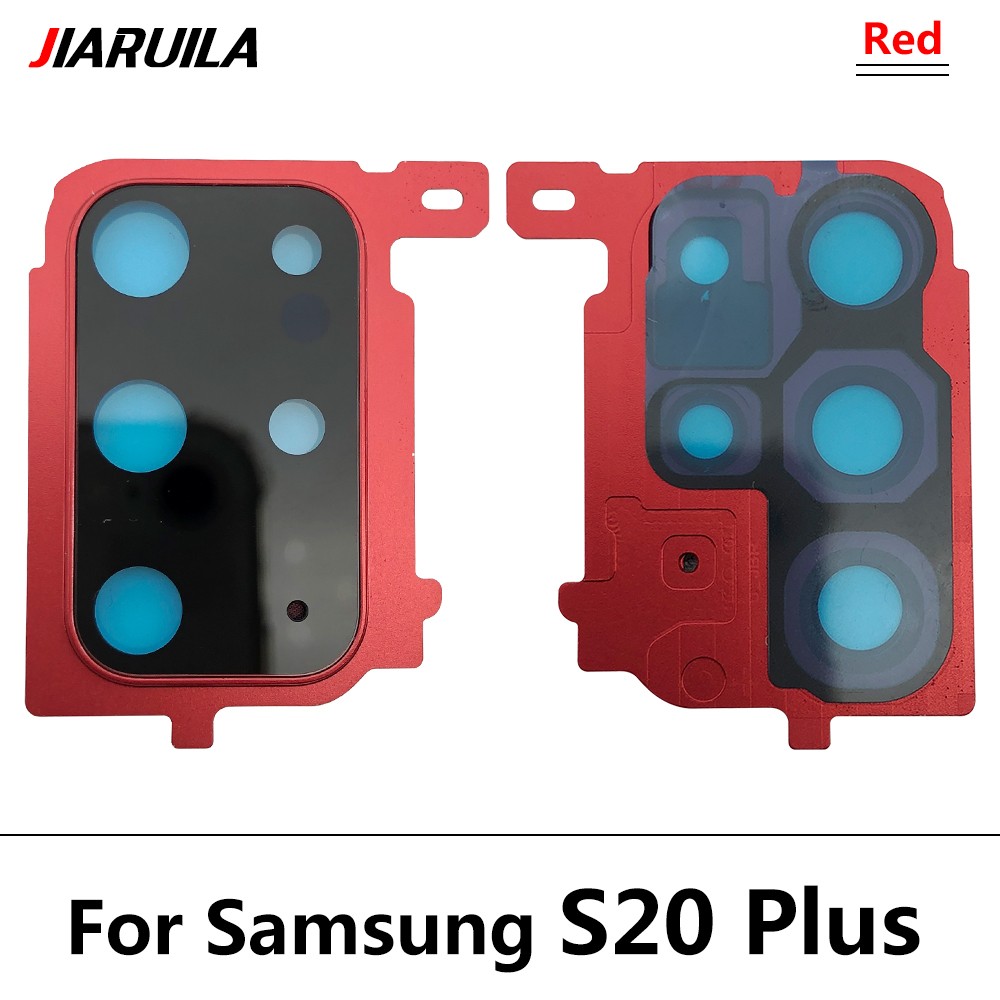 Neue Für Samsung S20 Ultra S20 Fe S20 Plus S20 Reparatur Ersetzen Zurück Kamera Glas Objektiv Abdeckung mit Rahmen Halfter Ersatz Teil: Lila