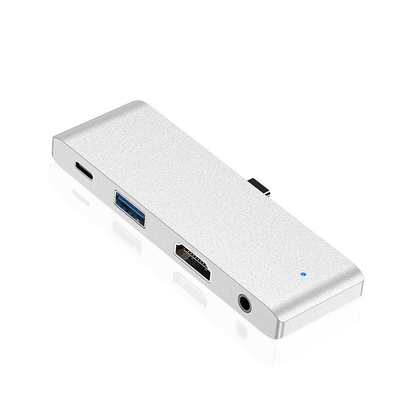 Type-C extension Type C toHDMI-compatible multi-function HUB iPad Pro hub: silver