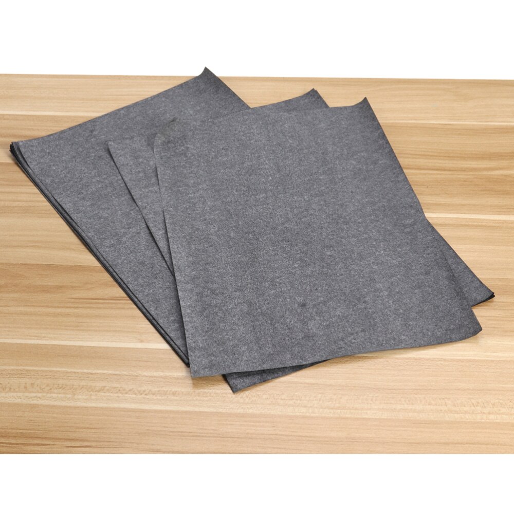50 Sheets/Bag Transfer Paper Tracing Paper Graphite Carbon Paper Painting Carbon Coated Paper (Gray and Black)