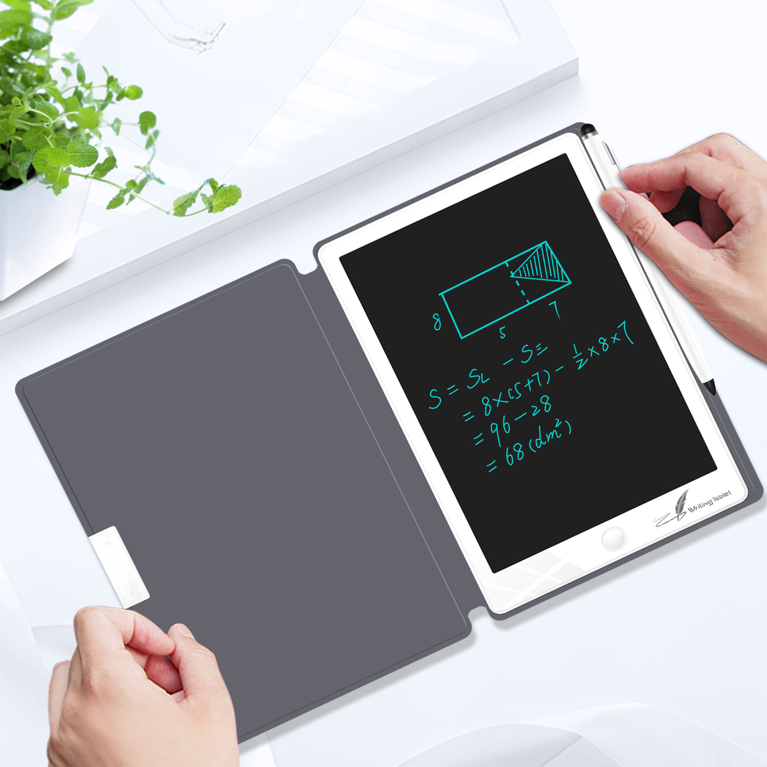 Tablet de Escrita LCD para Crianças, Placa Doodle Colorida, Almofadas Eletrônicas Apagáveis e Reutilizáveis, 7, 35"