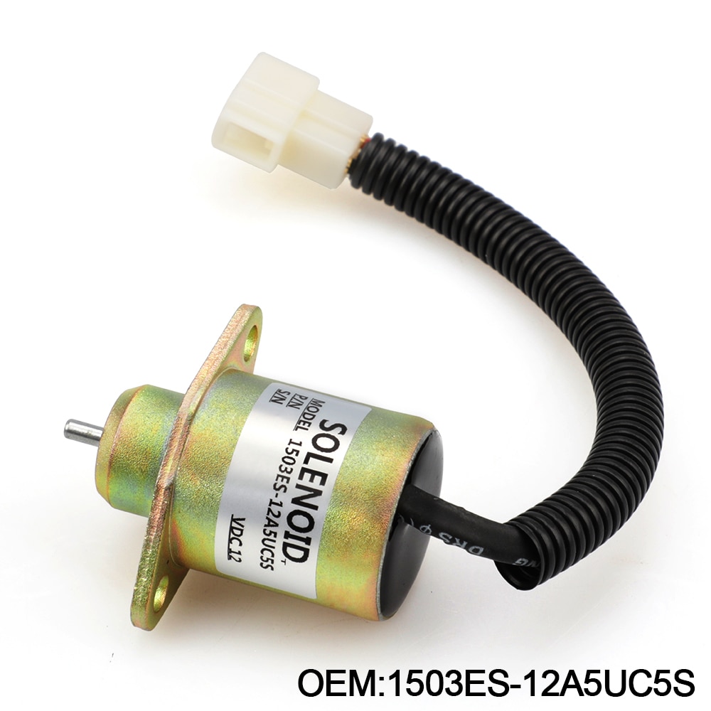 12V Brandstof Uitschakeling Solenoid 1503ES-12A5UC5S SA-4569-T Voor Kubota 05 Serie D905 D1005 V1205 V1305 V1505 17594-6001 -4 17454-60010