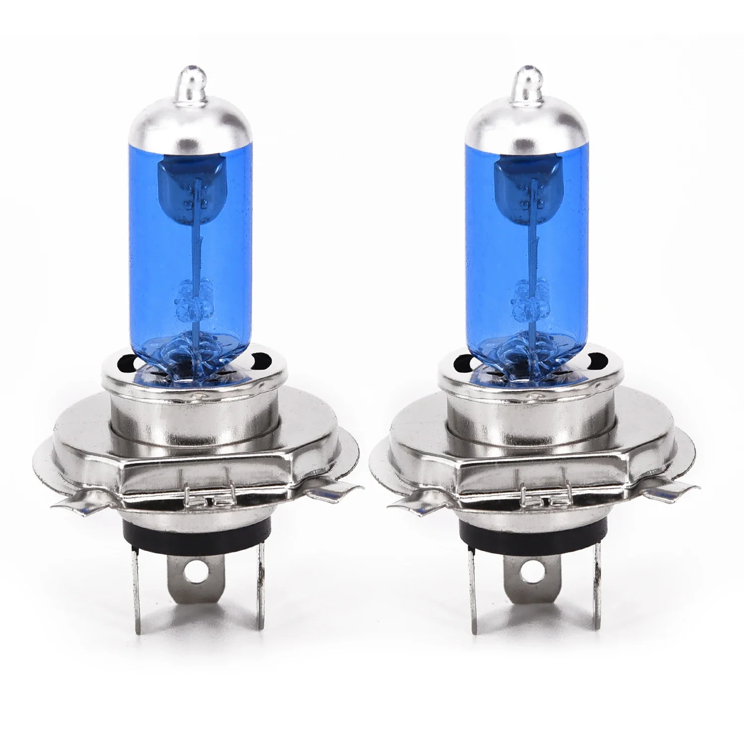 2 uds H4 100W 6000K faros luz de coche xenón halógeno luz LED blanca bombilla de faro bombillas accesorios de coche: Default Title