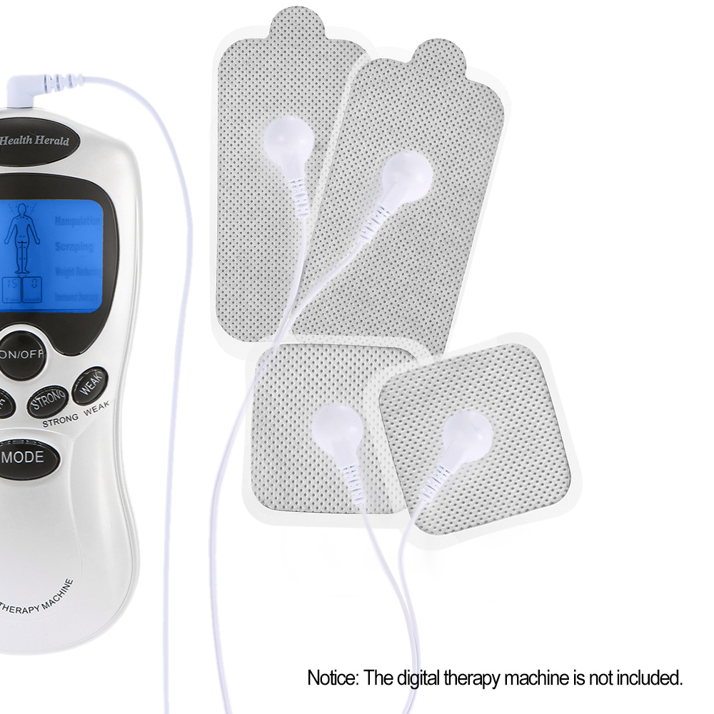 12pcs Nerve Stimulator Silicone Gel Electrode Pads Tens Electrodes Digital Therapy Machine Massage