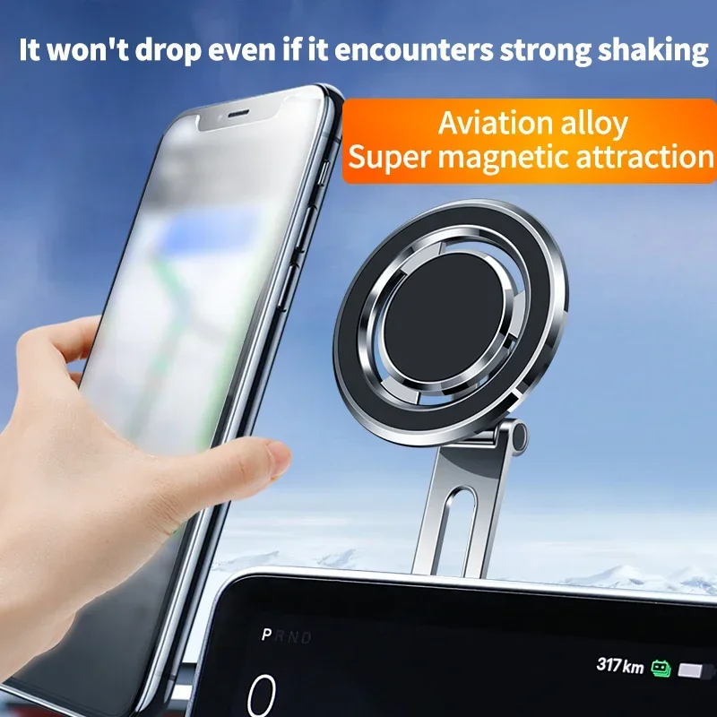 Soporte magnético para teléfono de coche, imán giratorio extensible magnético, soporte para teléfono inteligente para iPhone 15 14 13 Pro Max Samsung Xiaomi