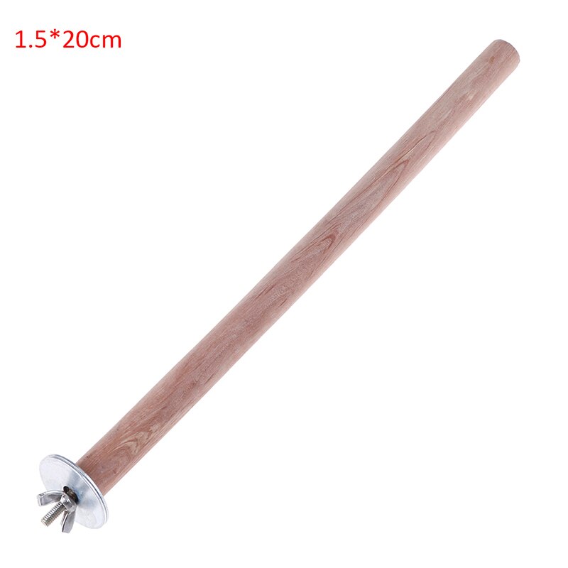 Wooden Parrot Stand Stick Perch for BirdsToy Bird Cage Accessories 1Pc: 1.5x20cm