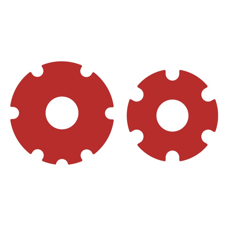 1Pair Scooter Front Wheel Sticker Motor Protective Cover Shell Kick for M365 Pro: Red