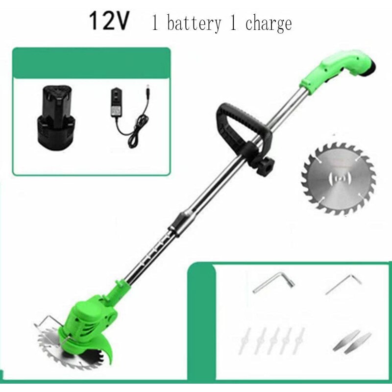 Draagbare Elektrische Grastrimmer Handheld Grasmaaier Huishouden Draadloze Wieder Tuin Snoeien Tool Oplaadbare Lithium Batterij