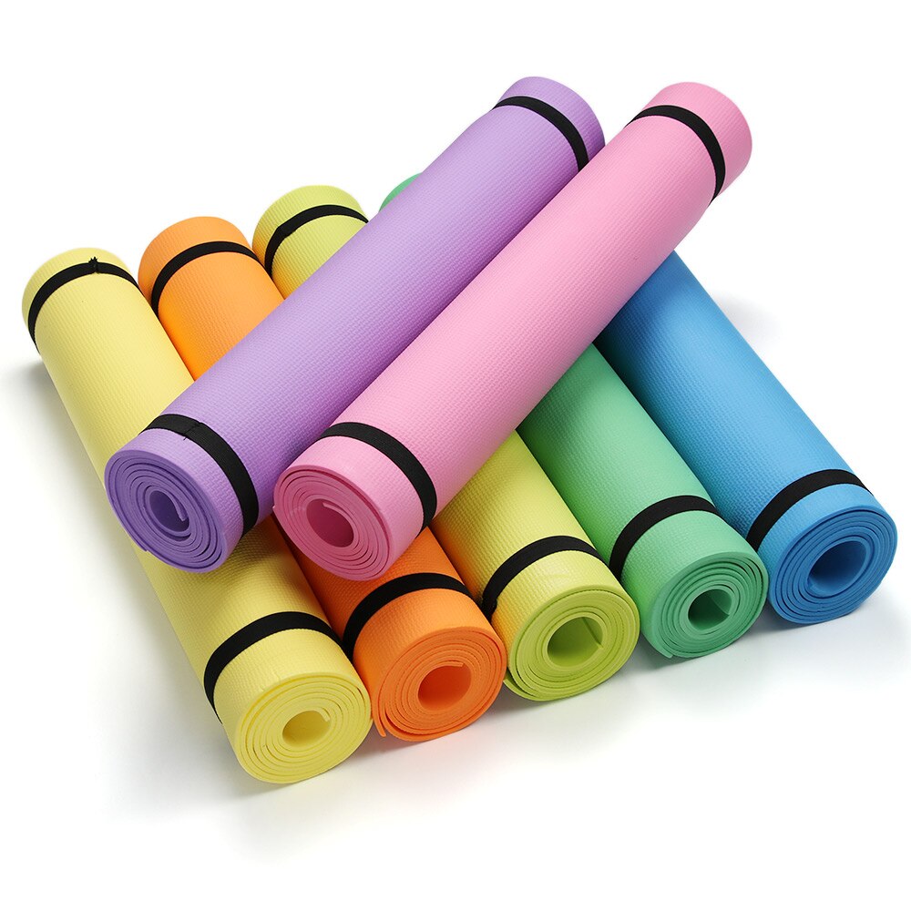 1pc 4mm fargerike myke eva antiskliteppe yogamatter gymnastikk sport helse gå ned i vekt fitness treningsunderlag sport yogamatte