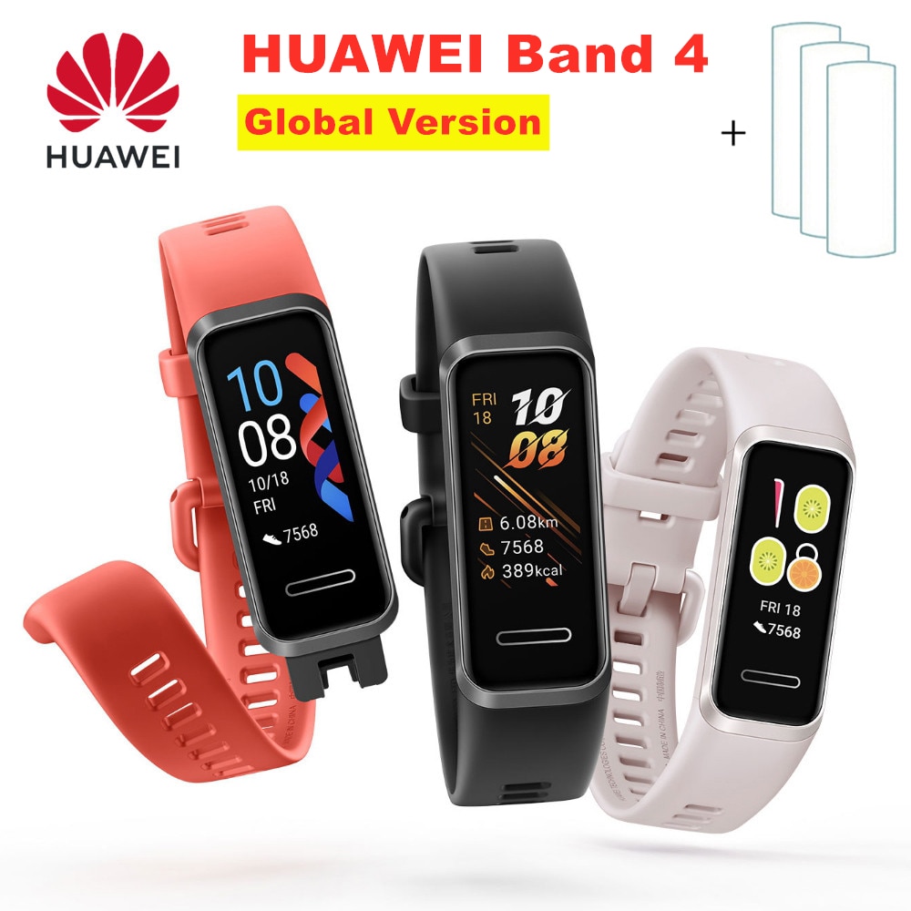 Huawei Band 4 Smart Mehrere Tracker Smart Uhr Herz Rate Sport Schlaf Gesundheit Monitor Neue Uhr Gesichter USB stecker Lade