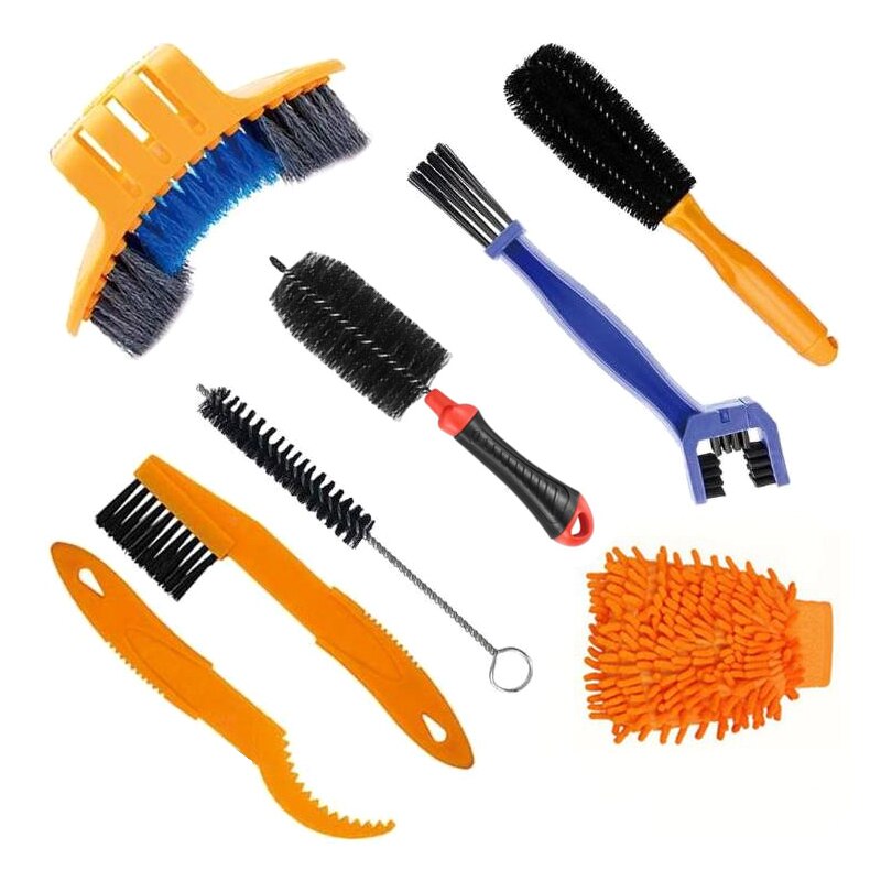 Bicycle Chain Cleaning Tool Kit Cycling Chain Repair Tool Set Mountain Road Bike Chain Cleaner Scrubber Brushes Wash Set: Type15