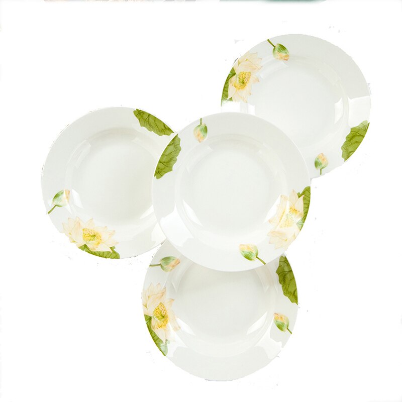 8 inch plate China cake plate cake fruit plate Ceramic steak plate