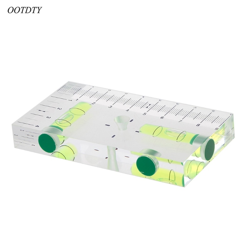 Hög precision transparent tvåriktad magnetisk nivå bubbla mini vattenpass