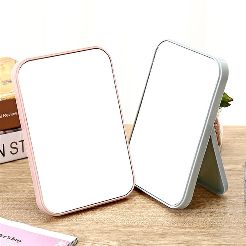 Miroir de maquillage pliable, Compact et pliable, de bureau, facile à utiliser, pour la salle de bain, accessoire de maquillage