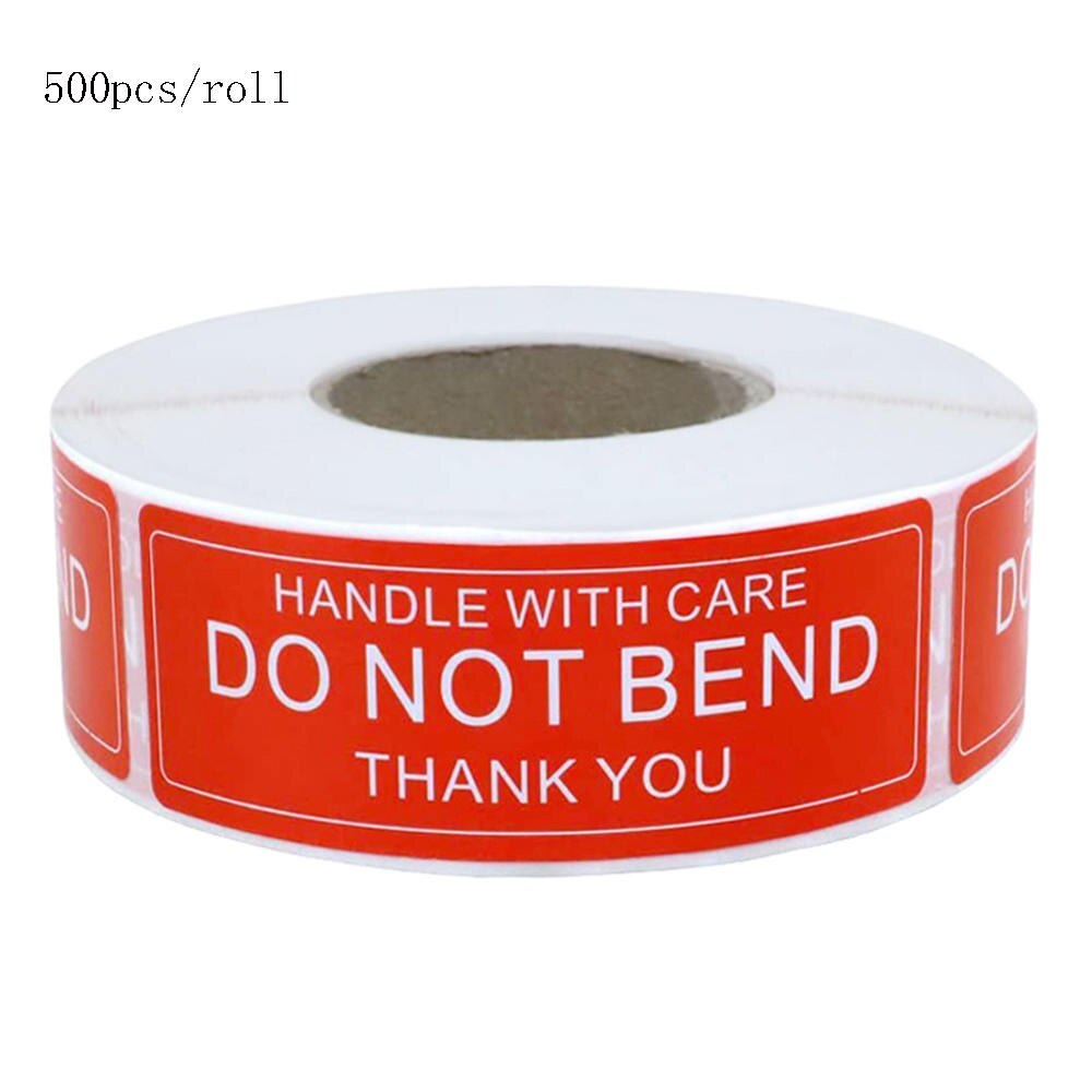2.5*7.5cm Fragile Stickers Handle with Care Warning Stickers, for Safe Packing Stickers 150 500PCS Adhesive Labels: D 500PCS