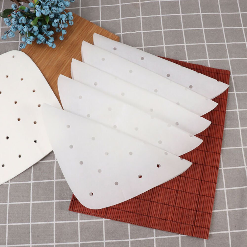 Antiaanbak stoompan papier 7.5\\\ '\\\' witte dumplings keuken thuis gereedschap airfryer