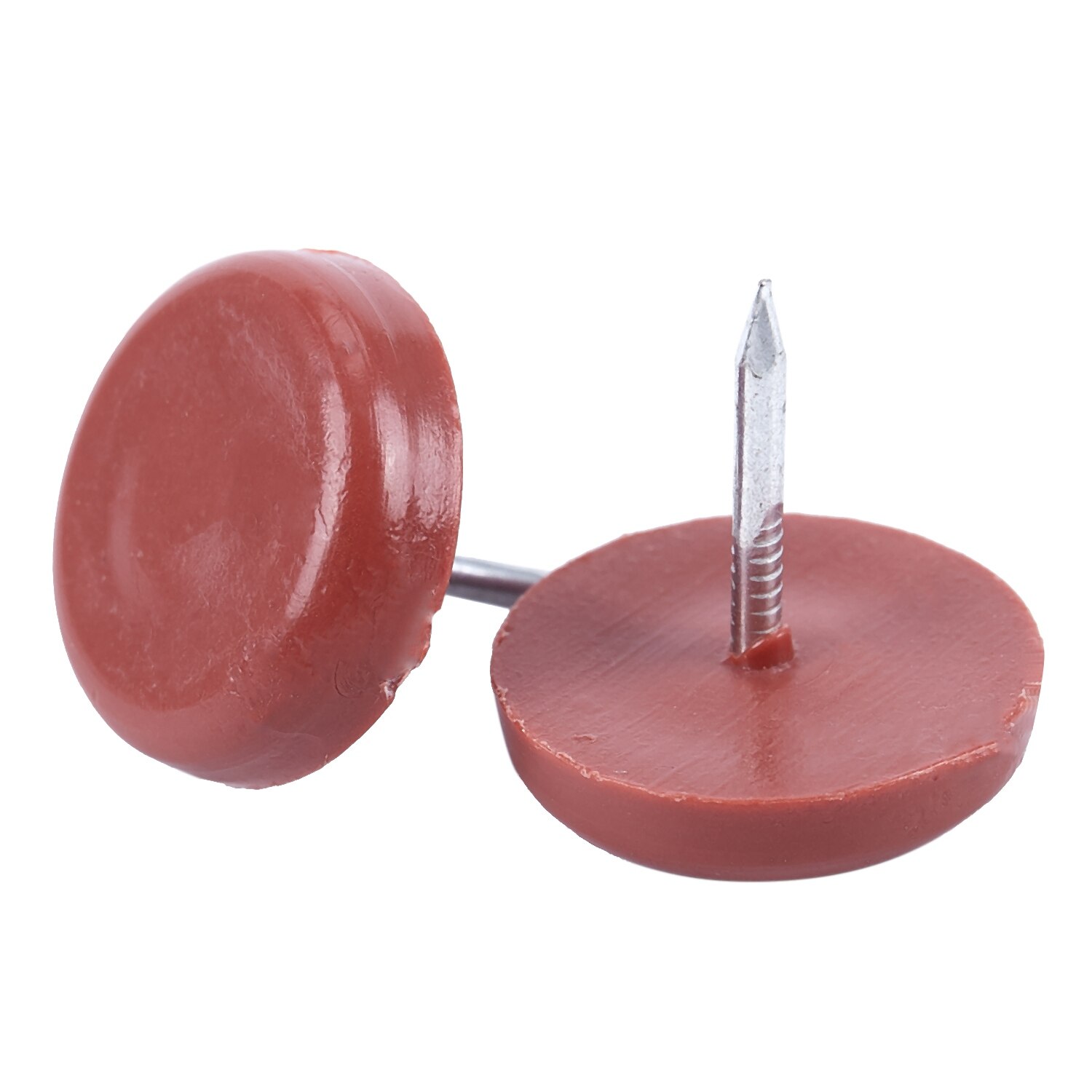 10 plastic 18 mm diameter foot feet rubber feet for furniture, upholstery, brown