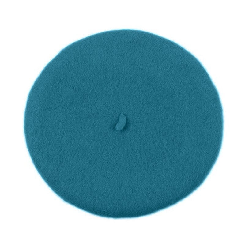 Dropshiping elegent britisk dame kvinner strikket beret lue ski luer tam cap lue  dg88: Blå