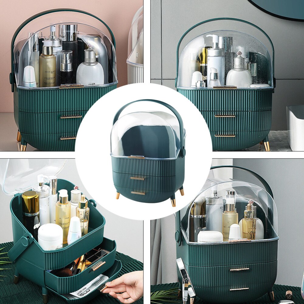 Cosmetics Storage Box Skin Care Product Case Desktop Sundry Container for Home