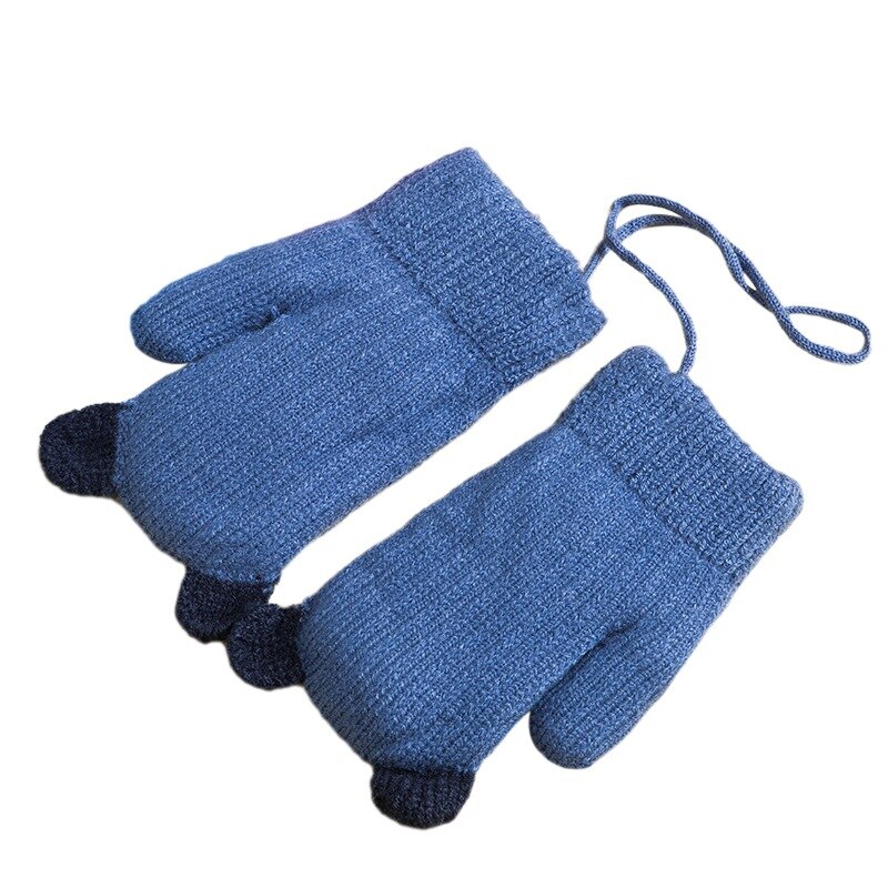 betroffen Vlies Handschuhe freundlicher Baby Mädchen Ich bin Freien Super warm Volle Finger Nette Fäustlinge Mit Nacken Schnur Herbst Winter Wolle Handschuhe neue: QL