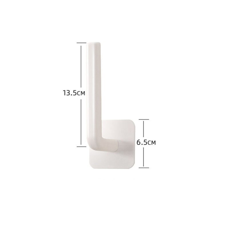 Cintre mural en tissu en forme de L, sans poinçon, pour manteaux, chapeaux, serviettes, vêtements, étagère de cuisine, support de salle de bain en rouleau: Default Title