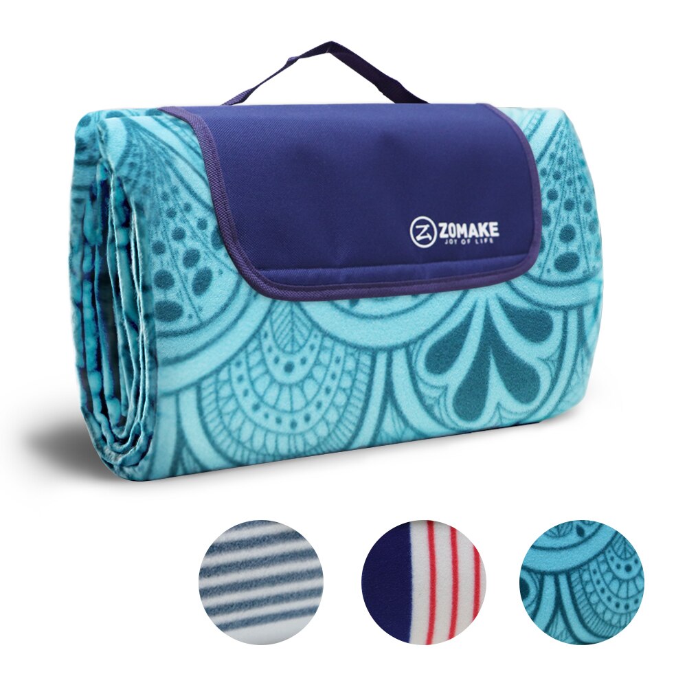 Back Waterproof Picnic Mat Large Beach Blanket Outdoor Picnic Mat for Travel,Concerts, Beach, Park