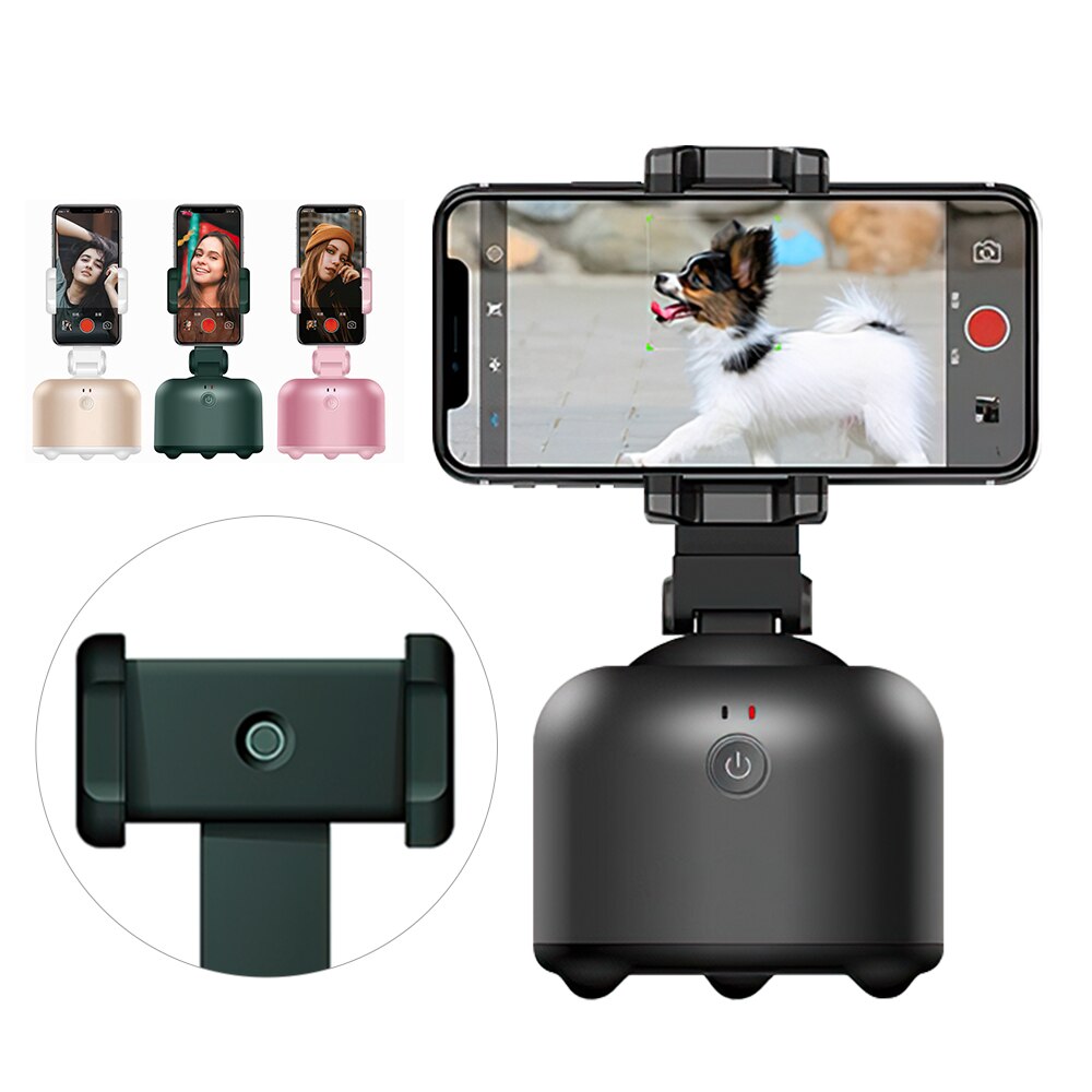 Smart Auto Gezicht Tracking Gimbal 360 Graden Rotatie Telefoon Gimbal Stabilizer Met Schieten Houder Voor Live Vlog Video-opname