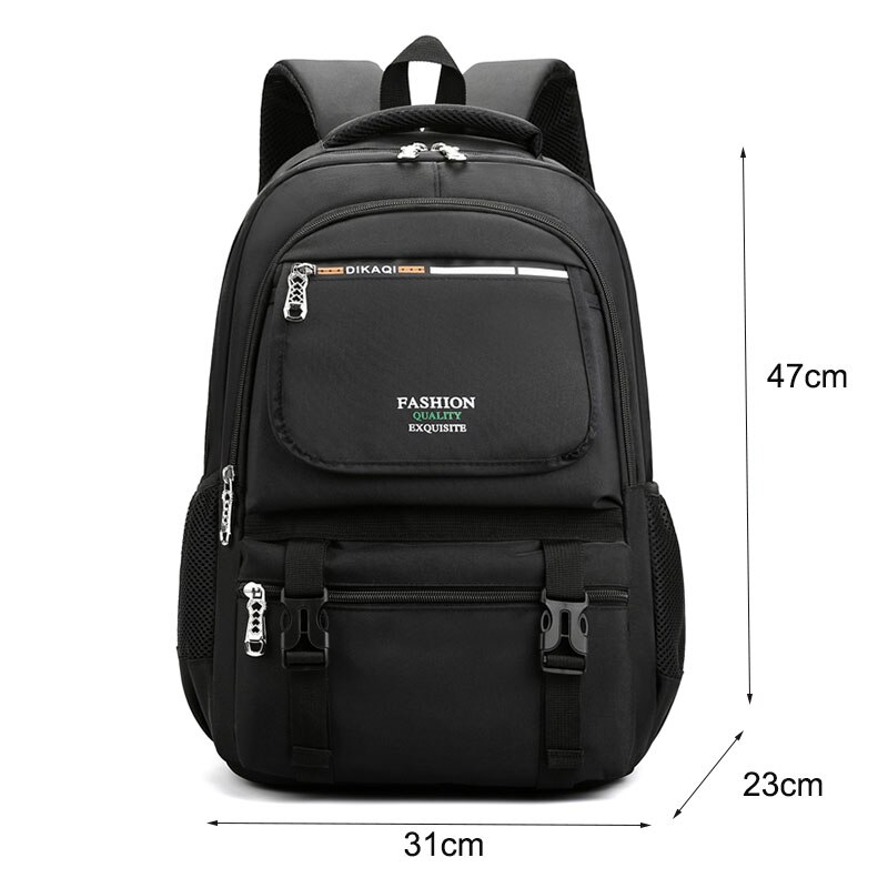 Men Backpack Bag College Student Computer Bag Female Travel Boys Work Waterproof School University Backpack Teenage: black1071