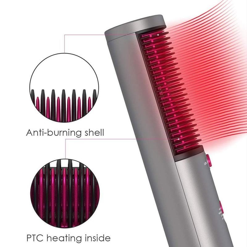 Air Comb Straightener 3 In 1 -air Brush Hair Salon Straightener Fast Hair Dryer Hair Comb Hairdryer Hairstyling Tools