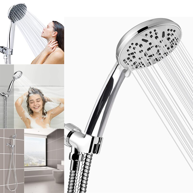 High Pressure Handheld Shower Head Set with Powerful Shower Spray Multi-functions with Hose Kit TI99