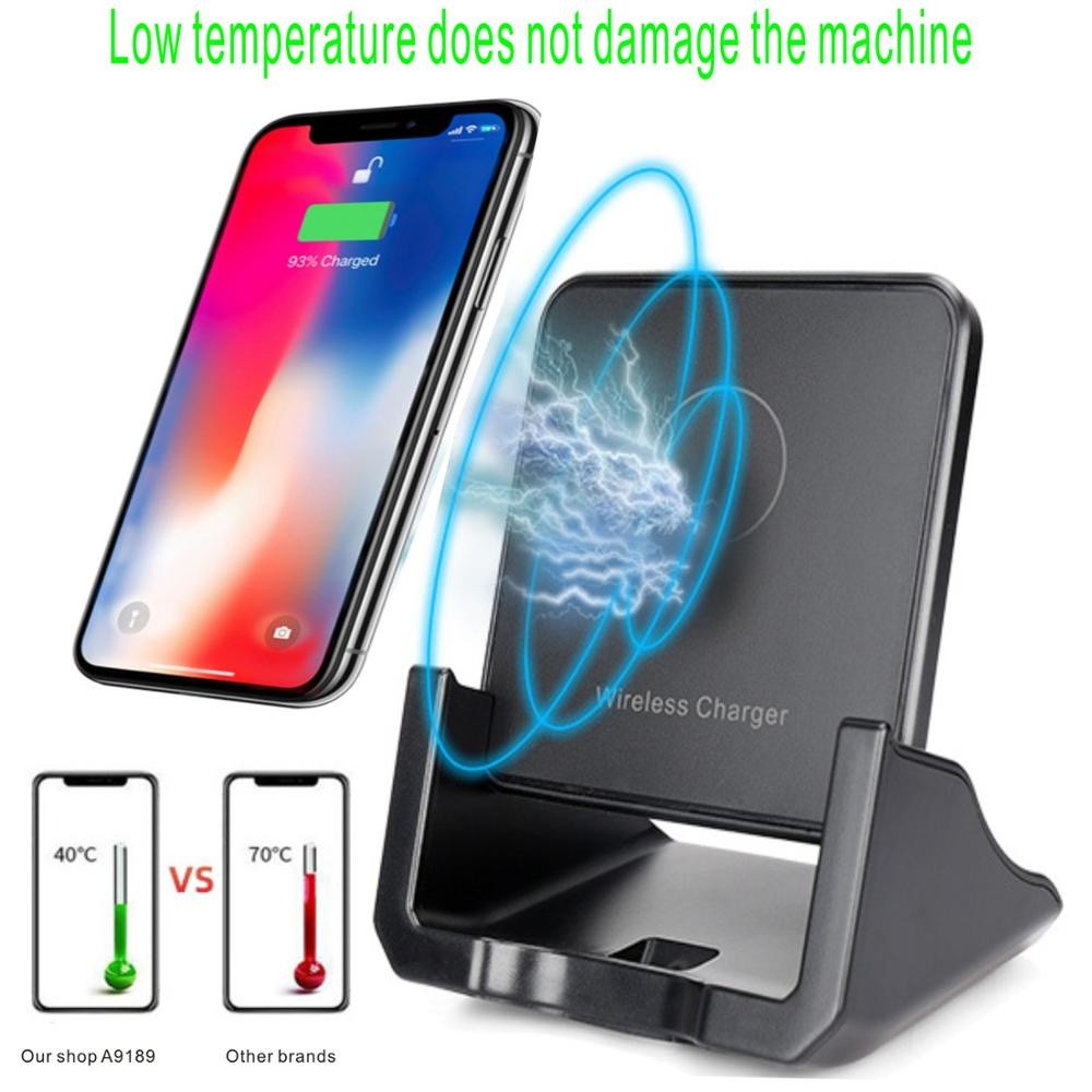 Xiaomi-soporte de carga Qi para teléfono móvil, Cargador rápido USB inalámbrico para Samsung S10, S9, note 10, Redmi 9, 10, Iphone 12, 11, X, XS, XR, 8 Plus