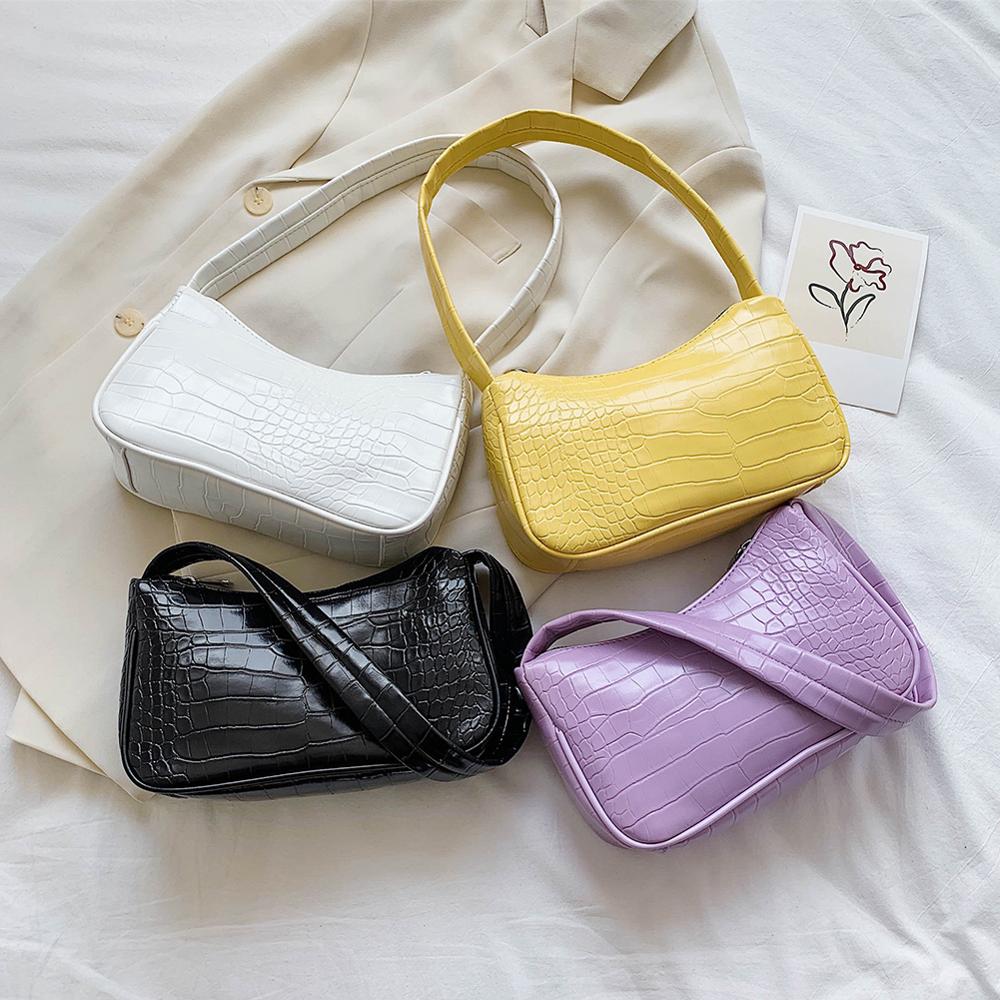 Bolso Casual de cuero PU con correa, bolso para mujer, cadena, tipo bandolera bolso de hombro, Popular, Simple, bolso de diario para mujer,