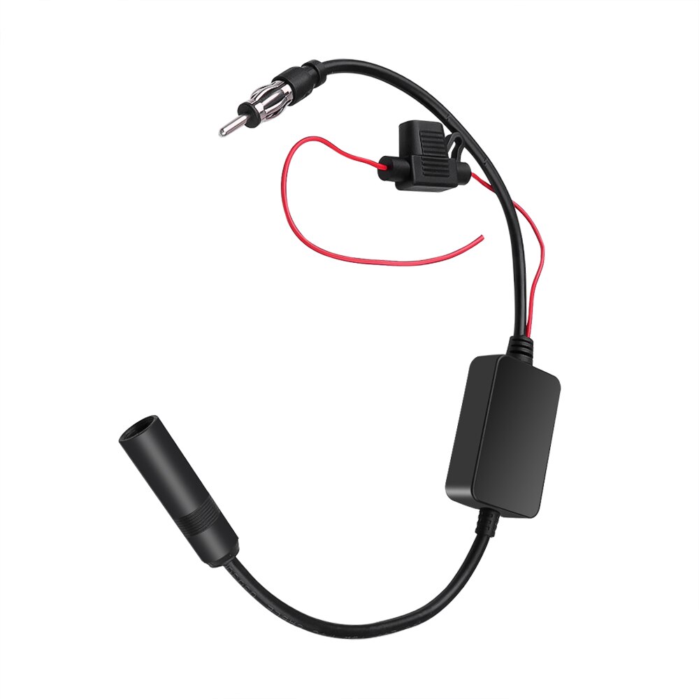 Kebidumei universel 12V Auto voiture Radio FM antenne Signal amplificateur amplificateur Booster pour voiture Marine véhicule FM amplificateur 88-108MHz