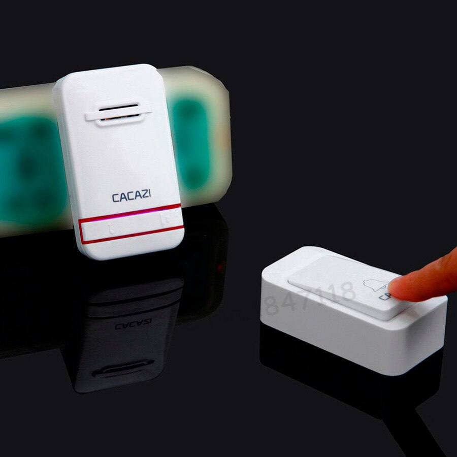 Eu-pistoke kotiin vedenpitävä langaton ovikello ei tarvitse paristokäyttöinen sähköinen ovikello 1 painikkeella +3 vastaanotinta 1 v 3