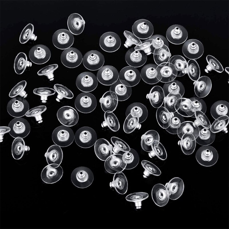 130Pcs orecchini in oro argento montanti orecchini a perno con schienali fai da te risultati per la fabbricazione di gioielli in pelle con perle di argilla