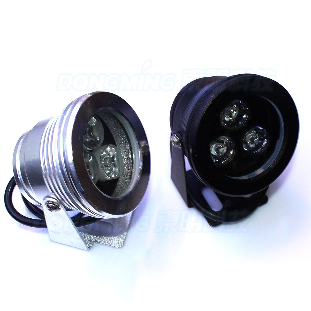 4 stks DC 12 V 10 W onderwater led lamp platte lens onderwater zwembad verlichting black lichaam onderwater led-verlichting rood blauw groen