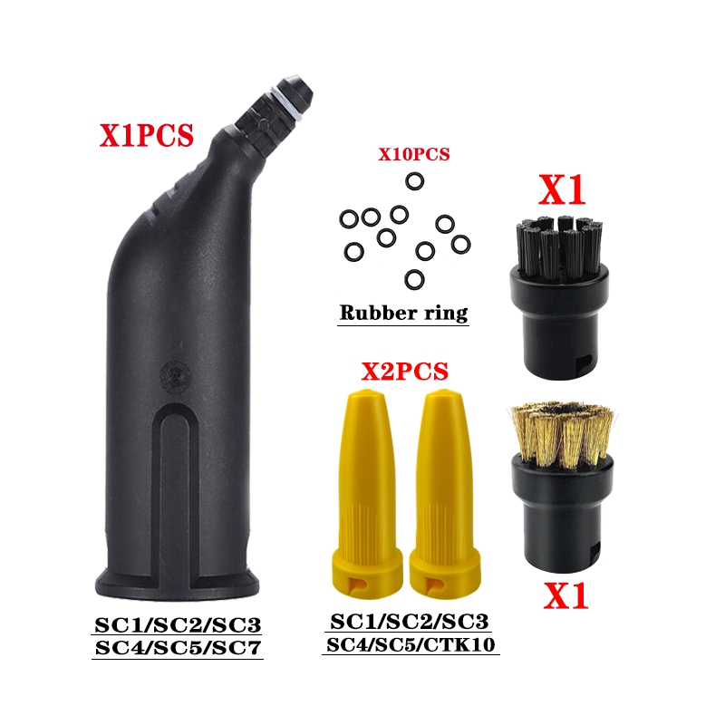 Voor Karcher Stoomstofzuiger SC2 SC3 SC7 CTK10 Krachtig mondstuk Reinigingsborstelkop Spiegel Gereedschapsborstel Reserveonderdelen Accessoires: Bordeaux