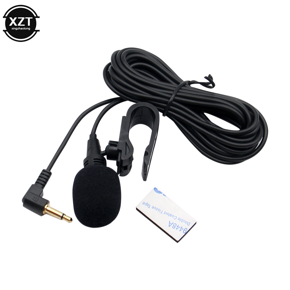 Car Audio Microphone 3.5mm Clip Jack Plug Mic Stereo Mini Wired External Microphone For Auto DVD Radio 3m Long Professionals