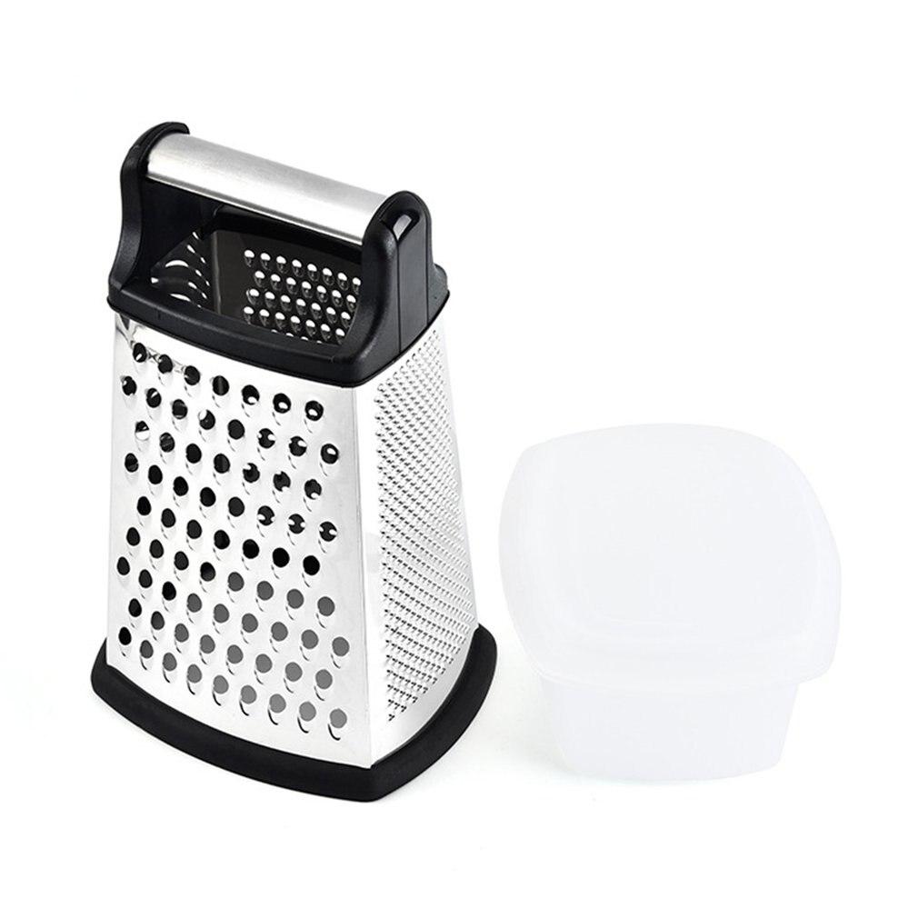 9 Inch 4-Sided Grater Stainless Steel Kitchen Grater For Coarse And Fine Grating For Fruit Vegetables Carrots Cheese