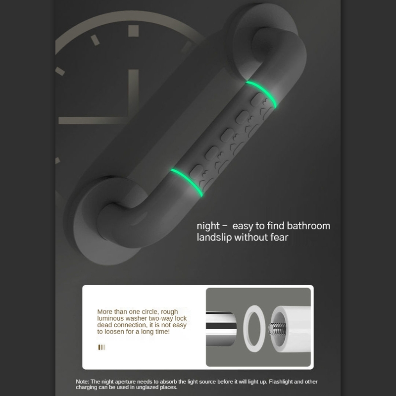 Bathroom Balanced Bar Safety Hand Rail Anti-slip Grab Bars Stainless Steel Balance Assist Shower Handle for Elderly