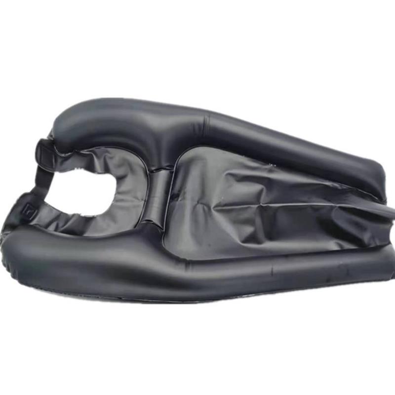 PVC Inflatable Wash Basin, Portable Adult Head-up Shampoo Pad, Fast Inflatable Shampoo Basin, Pregnant Women, Elderly Children: black Type A