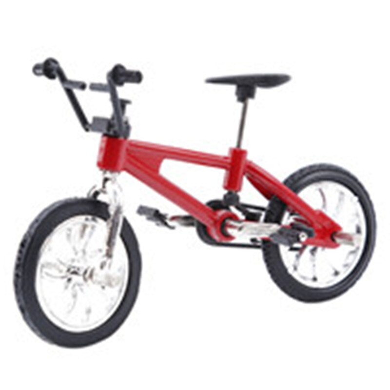 Mini Size Fingerboard Bicycle Toys With Brake Rope Blue Simulation Alloy Finger BMX Bike Best Christmas: red
