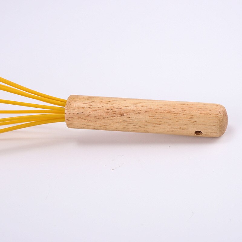 Batteur à œufs manuel, mélangeur à fil pour crème au lait, fouet à œufs avec manche en bois, ustensiles de cuisine, 1 pièces